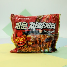 NONGSHIM Instant Noodle Chapagetti Spicy Korean Black SpaghetHti With Roasted Chajang Sauce 137g